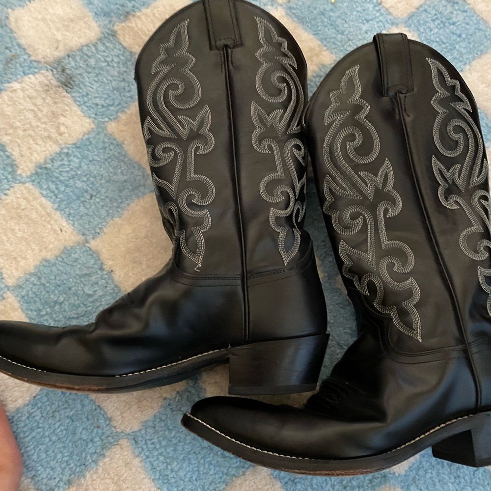 black cowboy boots !!